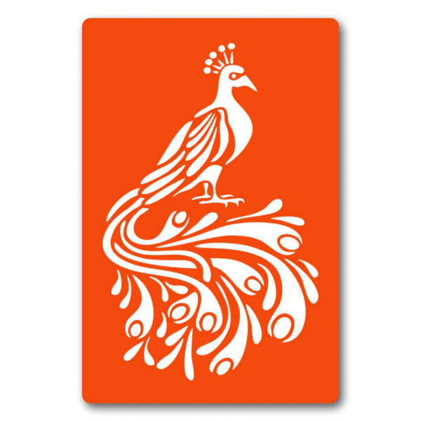 Трафарет для біо-тату Павич dx037-24*34см, розмір 24х34 см (dx037-24*34см)