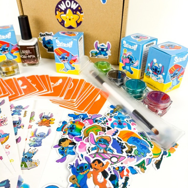 Набір для біо-тату "Wow Box Стіч" wow-box-stich-5 для 5 дітей  (wow-box-stich-5)
