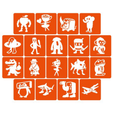 Набір трафаретів для біотату "Італійський брейнрот №1" Italian-brainrot_5x5_18_1 (Italian-brainrot_5x5_18_1)