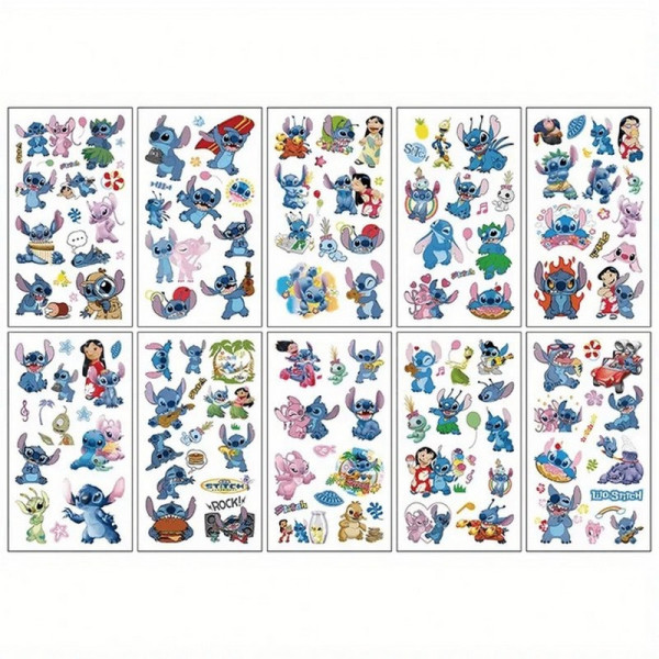 Дитячі тимчасові тату "Ліло та Стіч" lilo-stich-tattoo-10, 12х7 см (lilo-stich-tattoo-10)
