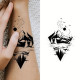 Набор детских временных тату "Черные мини №3" black-tattoo-mini-set-3-3, 30 штук по 9,5*5,5 см(black-tattoo-mini-set-3-3)