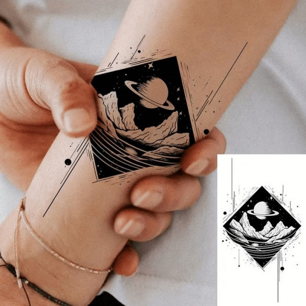 Набор детских временных тату "Черные мини №3" black-tattoo-mini-set-3-3, 30 штук по 9,5*5,5 см(black-tattoo-mini-set-3-3)