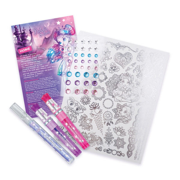 Набір для творчості Боді-арт: Зіркове сяйво Nebulous Stars 11012, 40 татуювань (11012)