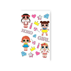 Набор детских временных татуировок "Куклы" L-65 (L-65)