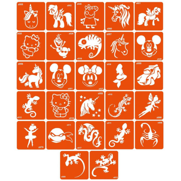 Набор для био-тату "Для детей №1 - глиттер" set-kids-1-glitter(set-kids-1-glitter)