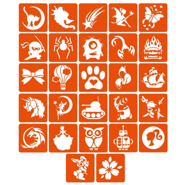 Набор для био-тату "Для детей №2 - глиттер" set-kids-2-glitter(set-kids-2-glitter)