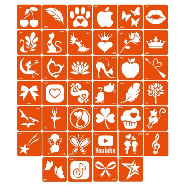 Набор для био-тату «Popular mix #1 - глиттер» popular-mix-1-glitter(popular-mix-1-glitter)