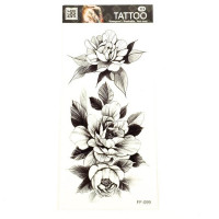 Тимчасове тату "Квіти" FF-099 розмір 19 х 9 см (FF-099)