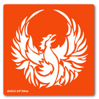 Трафарет для био-тату Феникс dx013-24*24см, размер 24 х 24см (dx013-24*24см)