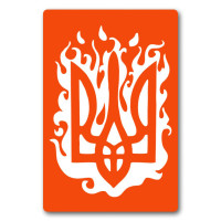 Трафарет для біо-тату Тризуб n044-24*34см, розмір 24х34 см (n044-24*34см)