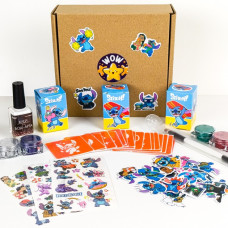 Набір для біо-тату "Wow Box Стіч " wow-box-stich-3 для 3 дітей (wow-box-stich-3)