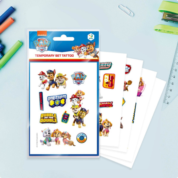 Набор детских временных татуировок "Paw Patrol Команда" 200435, 4 листа(200435)