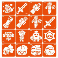 Набір трафаретів для біо-тату "Minecraft_Brawl-Stars" Minecraft_Brawl-Stars_16 (Minecraft_Brawl-Stars_16)