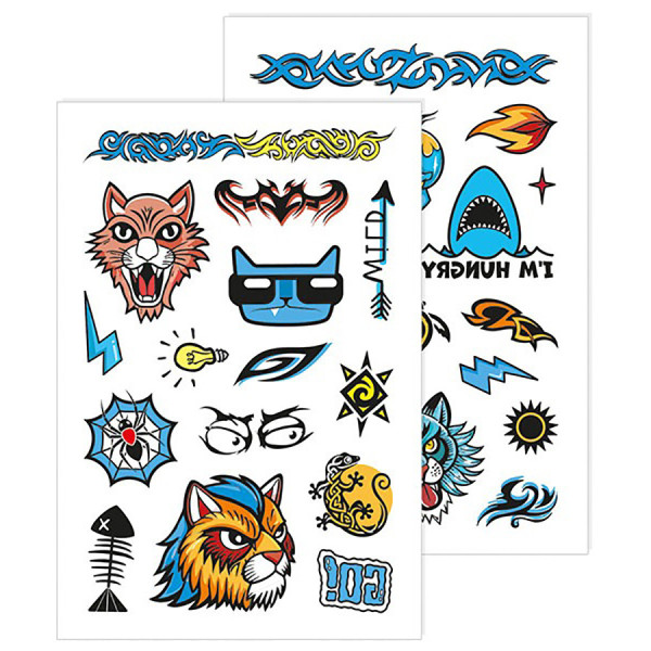Тимчасові татуювання для старших хлопчиків Акула 10100699, 2 аркуші (10100699)
