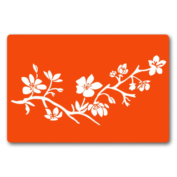 Трафарет для біо-тату Квіти fx094-24*34см, розмір 24х34 см (fx094-24*34см)