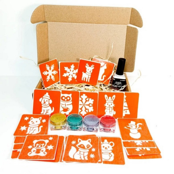 Набір для біо-тату "Зима - глітер" set-winter-glitter (set-winter-glitter)