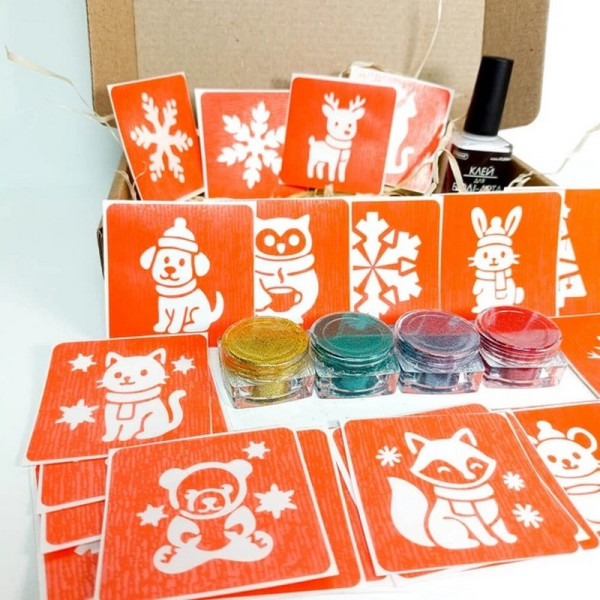 Набір для біо-тату "Зима - глітер" set-winter-glitter (set-winter-glitter)