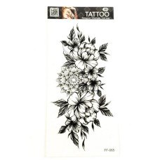 Временное тату «Цветы» FF-065 размер 19 х 9 см(FF-065)