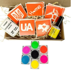 Набір для біо-тату "Україна - неон" ua-neon-set (ua-neon-set)