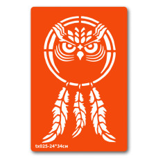 Трафарет для био-тату Ловец снов tx025-24*34см, размер 24 х 34см (tx025-24*34см)