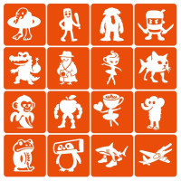 Набор трафаретов для биотату "Итальянский брейнрот №1" Italian-brainrot_6x6_16_1(Italian-brainrot_6x6_16_1)