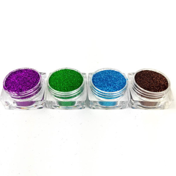 Набор глиттера для био-тату «Базовый №3» glitter-set-4x-3, 4 цвета (glitter-set-4x-3)
