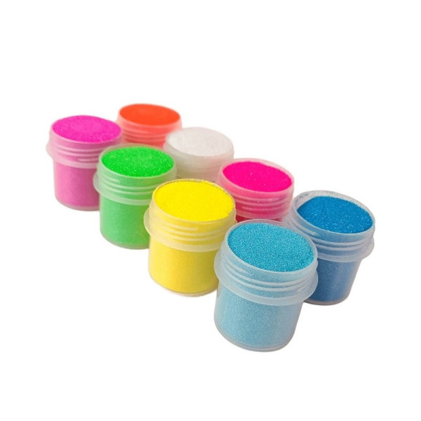 Набір гліттеру для біо-тату №6 glitter-set-big-8x-6 неоновий (glitter-set-big-8x-6)