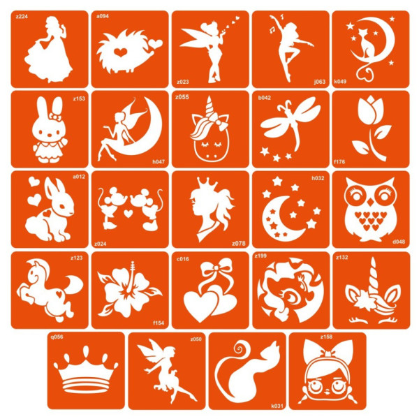 Набор для био-тату "Для девочек №2 - глиттер" set-girls-2-glitter(set-girls-2-glitter)