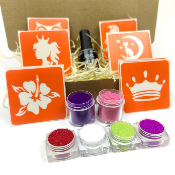 Набор для био-тату "Для девочек №2 - глиттер" set-girls-2-glitter(set-girls-2-glitter)