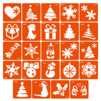 Набір трафаретів для біо-тату «W - зима» w-simple_24_1 (w-simple_24_1)