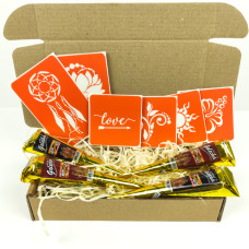 Набор хны с трафаретами для био-тату №1 henna-set-01(henna-set-01)