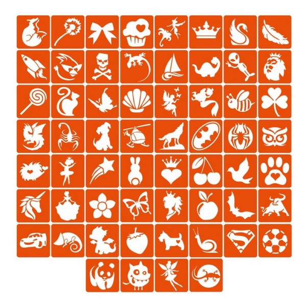 Набор для био-тату "Для детей #3 - неон" set-kids-3-neon(set-kids-3-neon)