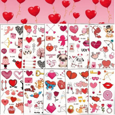 Набор временных тату "Любовь № 1" Love-tattoo-mini-set-1-10, 12 х 7 см 10 шт(Love-tattoo-mini-set-1-10)