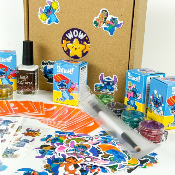 Набор для био-тату "Wow Box Стич" wow-box-stich-5 для 5 детей(wow-box-stich-5)