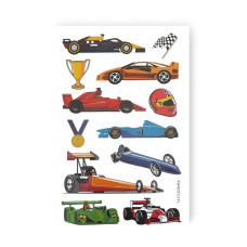 Набір тимчасових татуювань "Гонки" WS-A038 різнокольорові (WS-A038)