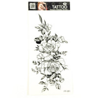 Временная тату «Цветы» FF-081 размер 19 х 9 см(FF-081)