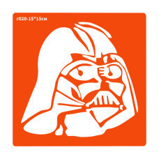 Трафарет для био-тату Дарт Вейдер r020-15*15см, размер 15х15см(r020-15*15см)
