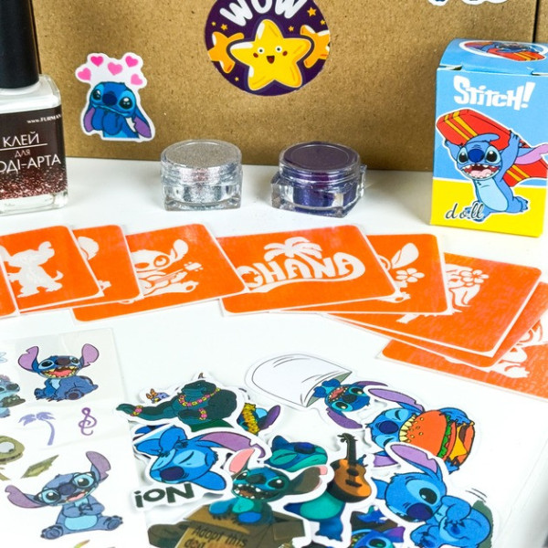Набір для біо-тату "Wow Box Стіч" wow-box-stich-1 для 1 дитини (wow-box-stich-1)