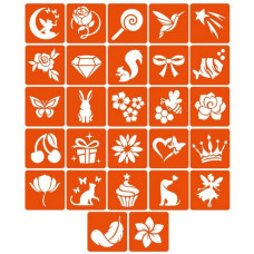 Набор трафаретов для био-тату «Легкая красота» legka-krasa_5x5_27_1(legka-krasa_5x5_27_1)