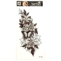 Тимчасове тату "Квіти" FF-088 розмір 19 х 9 см (FF-088)