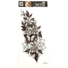Временная тату «Цветы» FF-088 размер 19 х 9 см(FF-088)