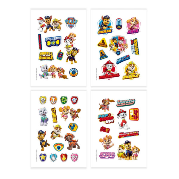 Набір дитячих тимчасових татуювань "Paw Patrol Команда" 200435, 4 листи (200435)