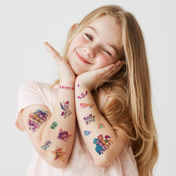 Набір дитячих тимчасових татуювань "My Little Pony" 200437, 4 аркуші (200437)
