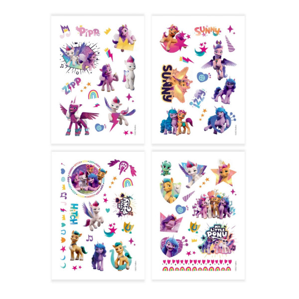 Набір дитячих тимчасових татуювань "My Little Pony" 200437, 4 аркуші (200437)