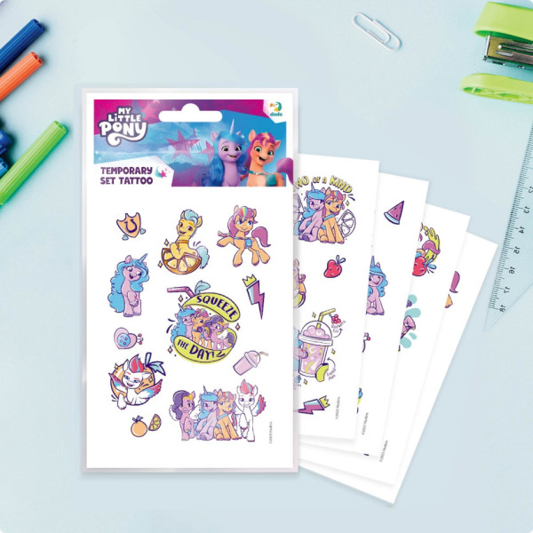 Набір дитячих тимчасових татуювань "My Little Pony" 200438, 4 аркуші (200438)