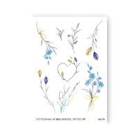 Набір тимчасових татуювань "Українські гілочки" LB-174 (LB-174)