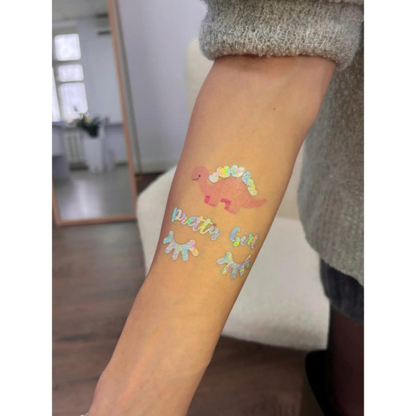 Набір тимчасових татуювань "Unicorn mood" LB-185 голограма                                                                    (LB-185)