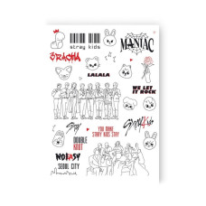 Набір тимчасових татуювань "STRAY KIDS" LB-189 (LB-189)