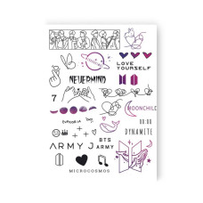 Набір тимчасових татуювань "BTS microcosmos" LB-190 (LB-190)