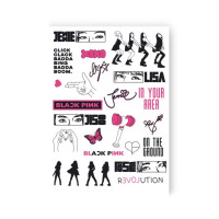 Набір тимчасових татуювань "BLACK PINK" LB-191 (LB-191)